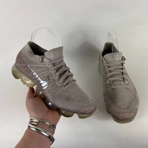 Nike Air VaporMax String Sneakers Women's 8.5 pink Lace-Up Low Top Running Shoes